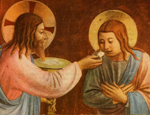 “Christ gives us his body in the Eucharist”