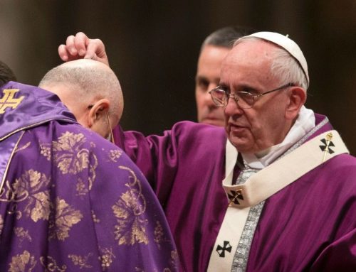 Pope Francis talking about Lent